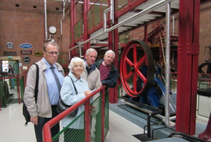 Club members at Boton Steam Museum
